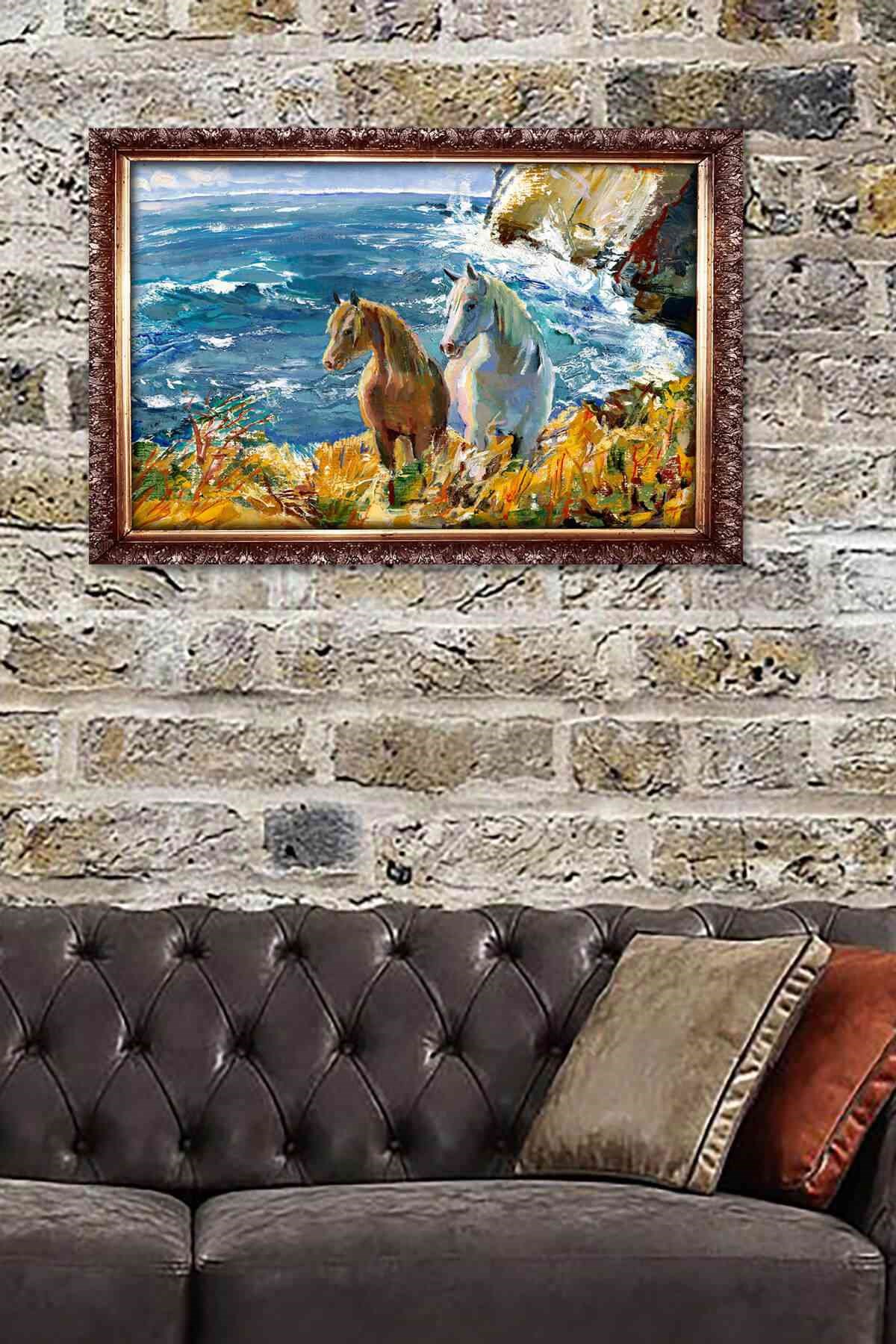 Evi Mona Çerçeve Baskılı Mdf Tablo- 90X60 Cm -Ç070