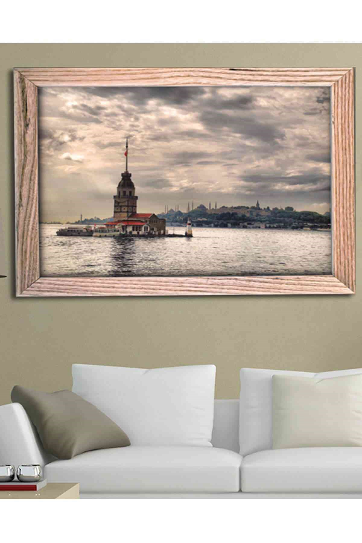 Evi Mona Çerçeve Baskılı Mdf Tablo- 90X60 Cm -C024