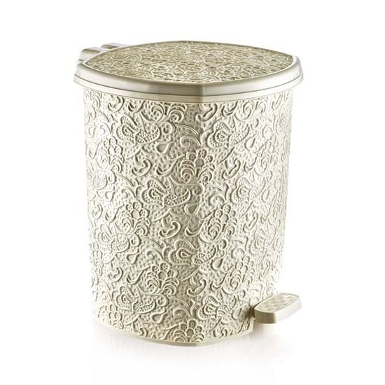Lacy Pedallı Çöp Kutusu 20 Lt - Krem - 38881