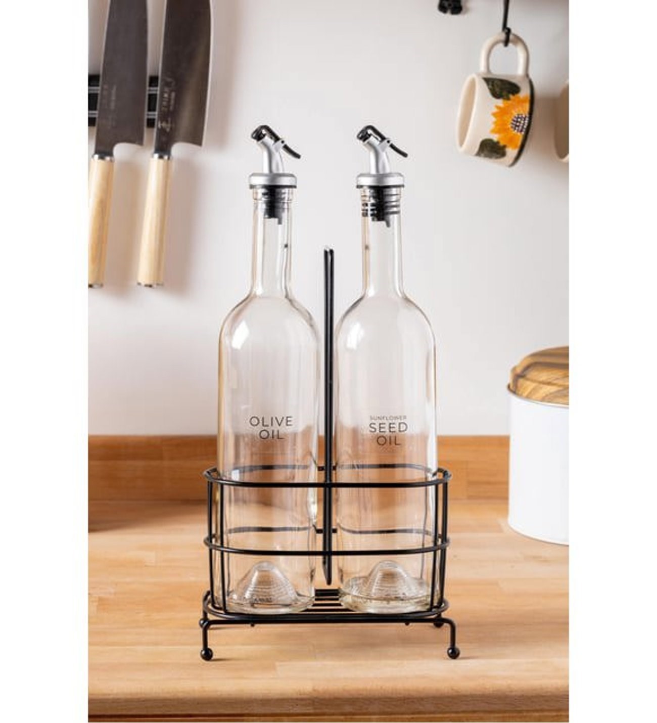 2Lİ CAM ŞİŞE YAĞDANLIK STANDI