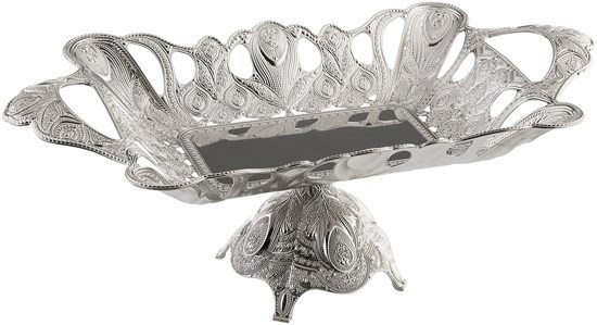 Dikdörtgen Çikolata Kasesi (Gümüş) - 26372