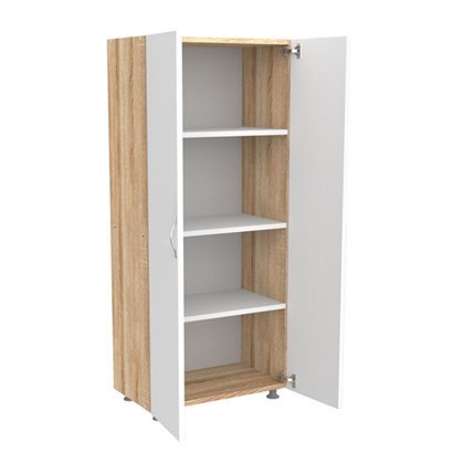 Mimilos D1 Sonoma Banyo Dolabı 4 Raflı 2 Kapılı Kapaklı Dolap-18164