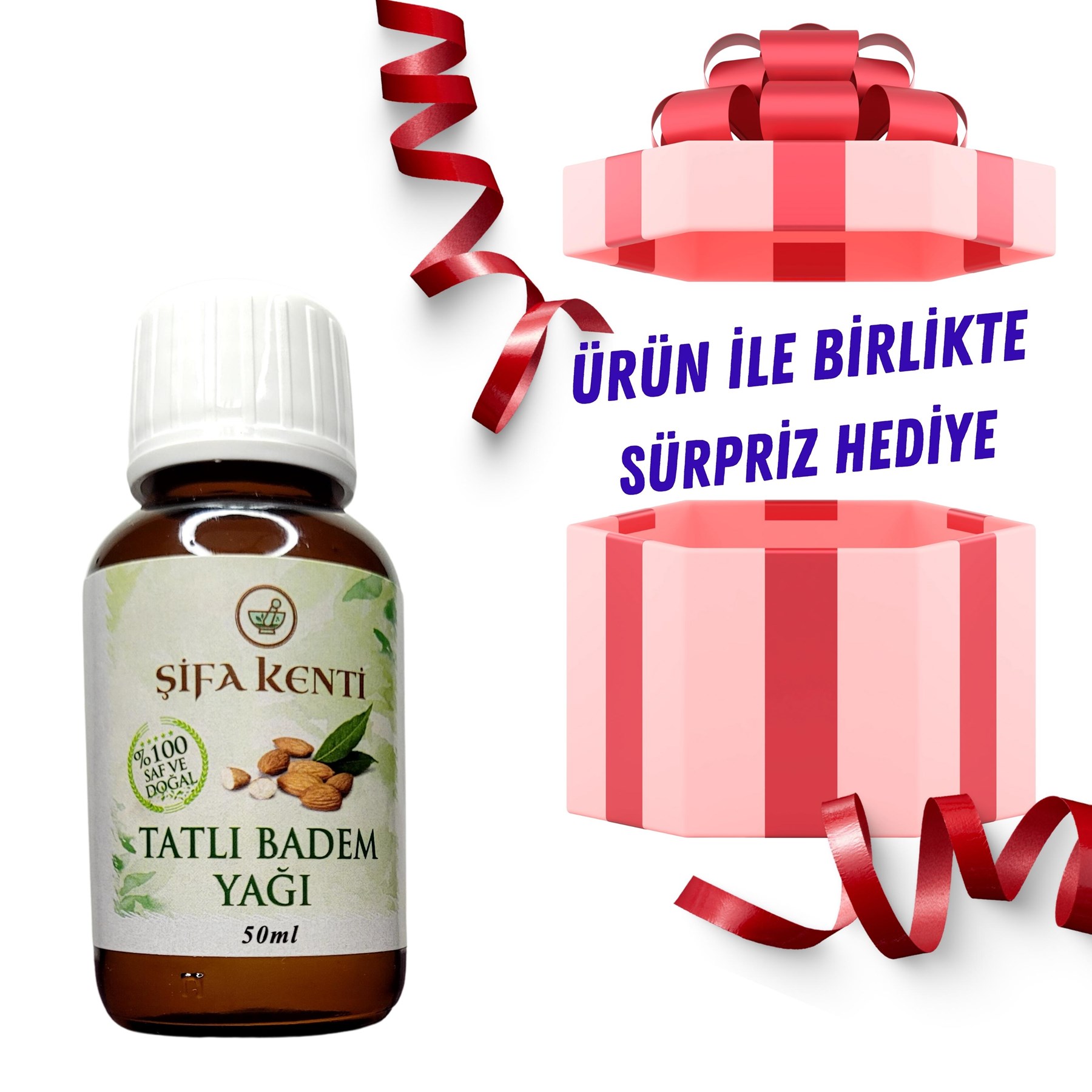 Tatlı Badem Yağı 50Ml %100 Orjinal