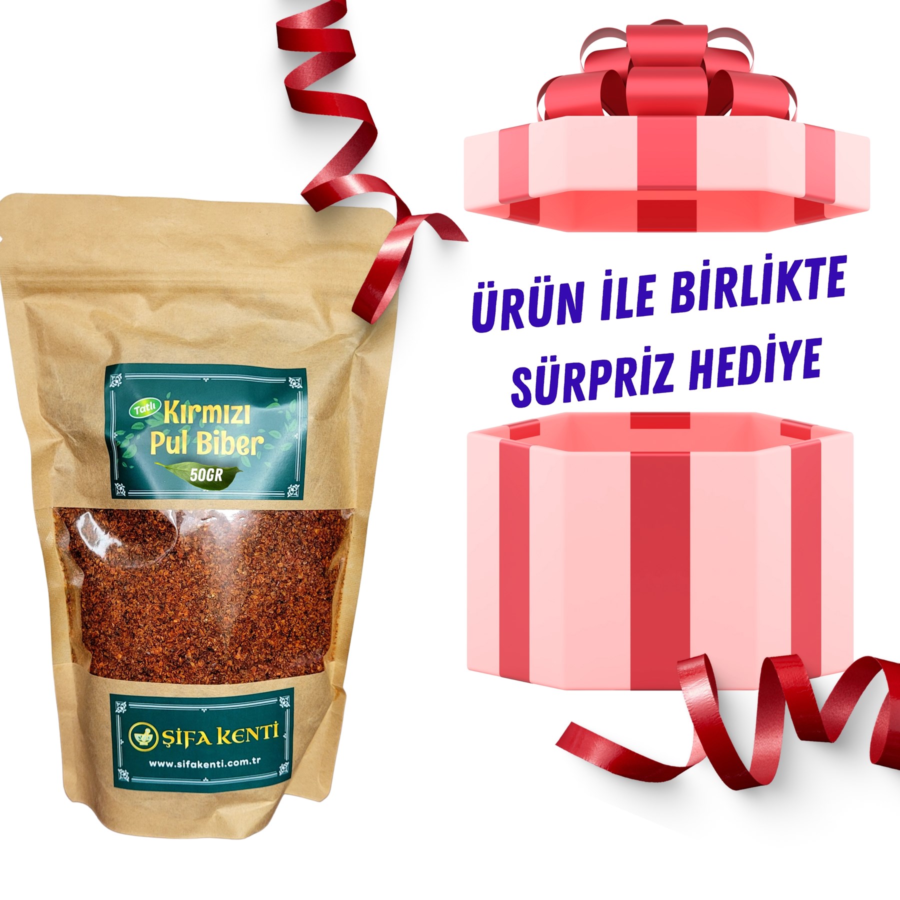 Tatlı Kırmızı Pul Biber 50Gr - 1. Kalite Orijinal Ürün