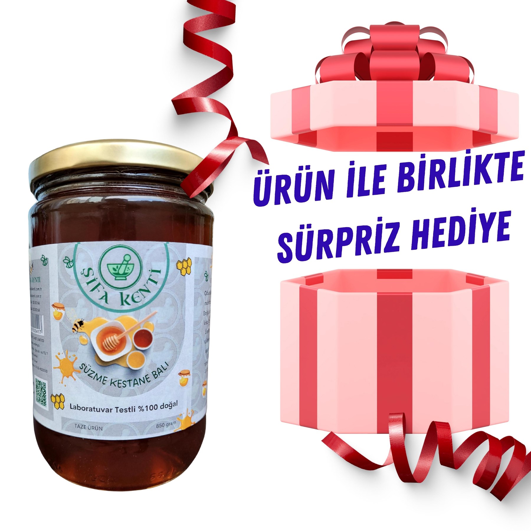 Doğal Süzme Kestane Balı 850 Gr-%100 Doğal