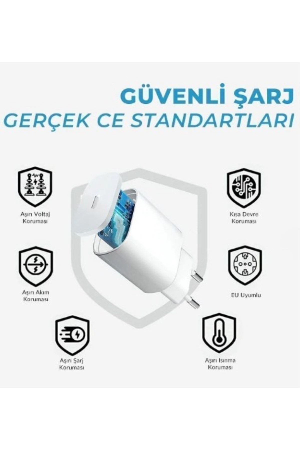 25W iPhone Uyumlu Hızlı Şarj Adaptörü ve Type-C Lightning Kablo Seti - Hızlı ve Güvenli Şarj Çözümü