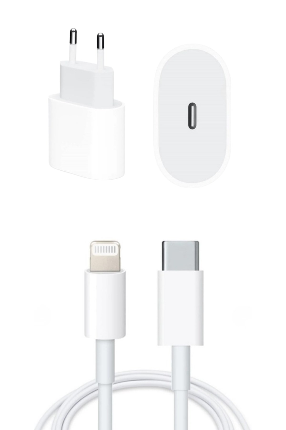 25W iPhone Uyumlu Hızlı Şarj Adaptörü ve Type-C Lightning Kablo Seti - Hızlı ve Güvenli Şarj Çözümü