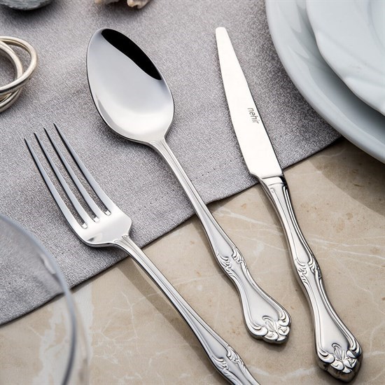 Lalezar Saten 84 Parça Deri Kutulu Set - 33318