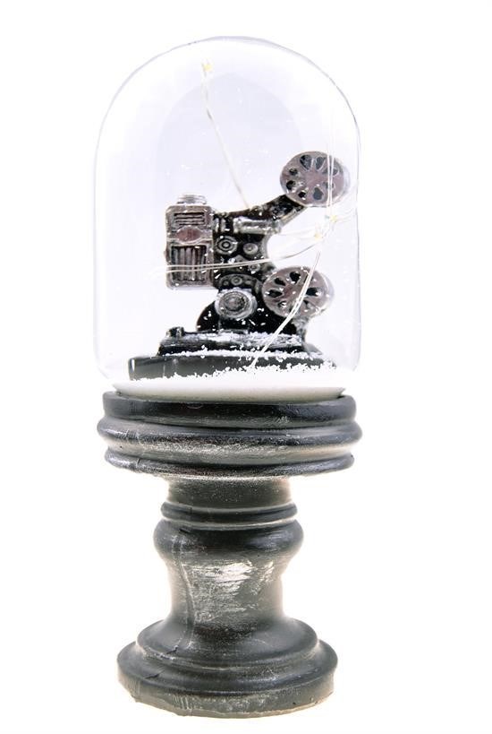 BUFFER® Işıklı Müzikli Sinema Büyük Boy Retro Kar Küresi