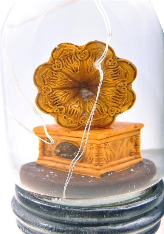 BUFFER® Işıklı Müzikli Pikap Büyük Boy Retro Kar Küresi