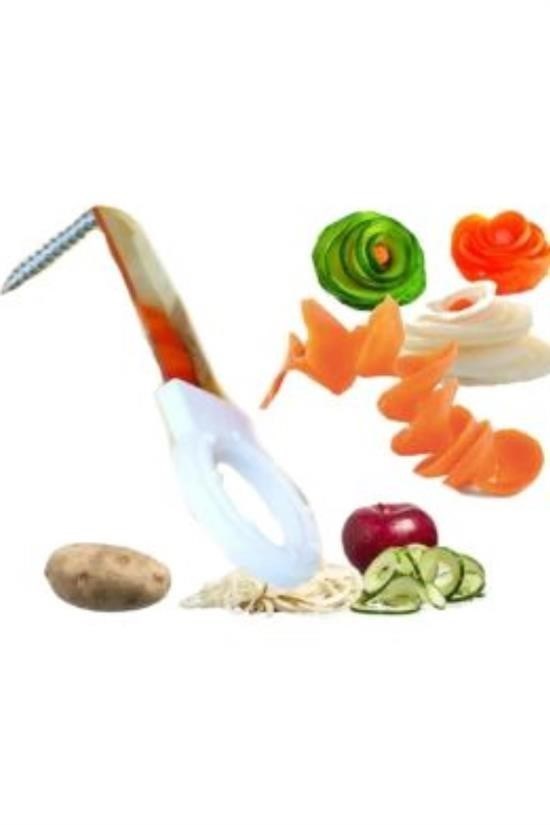 BUFFER® Spiral Şekilli Süslü Dekoratif Sebze Doğrama Şekillendirme Bıçağı