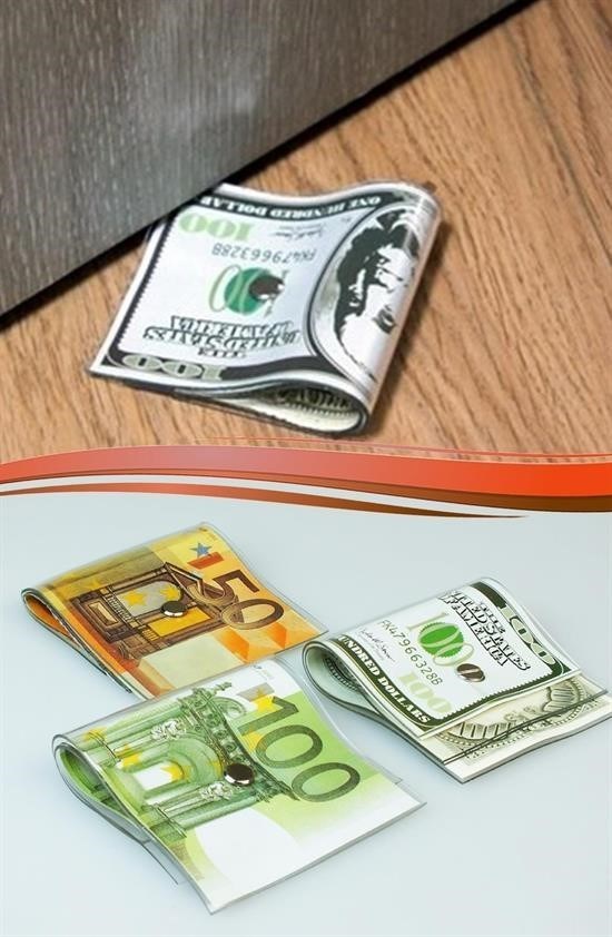 BUFFER® Euro ve Dolar Tasarımlı Kapı Stoperi Kapı Altı Tutucu Aparat