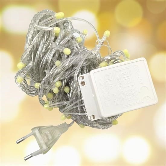 BUFFER® Ayarlanabilir Üç Fonksiyonlu 10 Metre 100 Ledli Yılbaşı Dekoratif Led Işık Aydınlatma Lamba