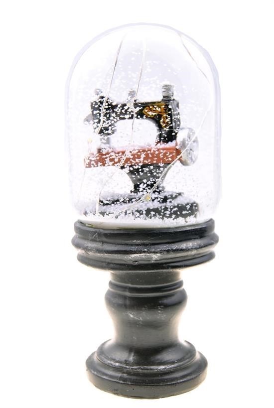 BUFFER® Işıklı Dikiş Makinesi Retro Kar Küresi