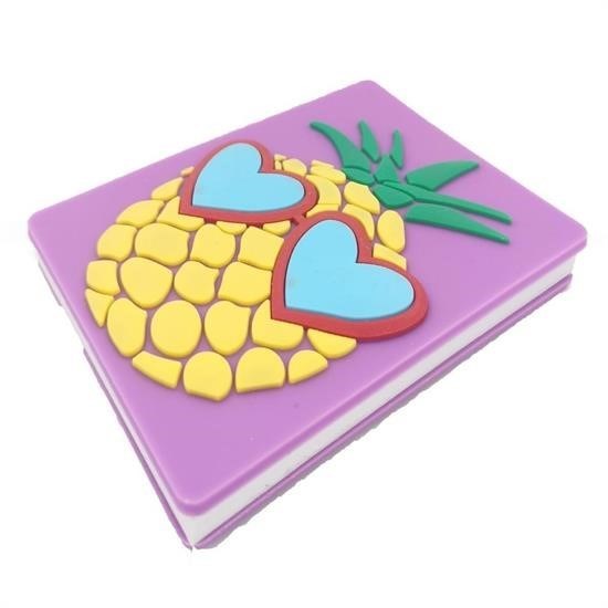 BUFFER® Ananas Temalı Kapaklı Kokulu Dekoratif Sevimli Not Anı Defteri