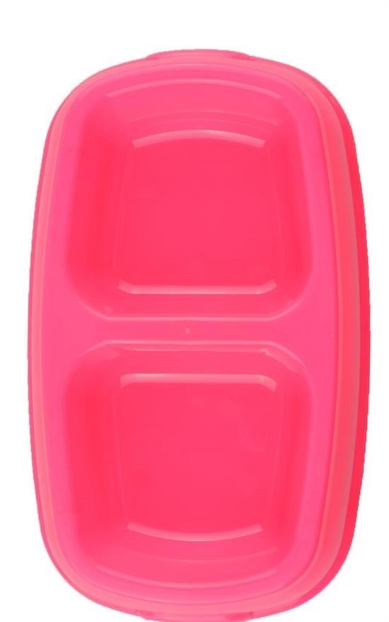 BUFFER® İkili Mama Kabı (Pembe)