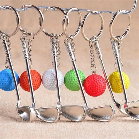 BUFFER® Gerçekçi Golf Tasarımlı Şık Anahtarlık Kolye Çanta Süsü Golf Keychain