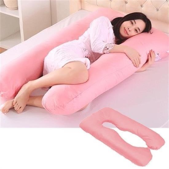 BUFFER® 5 Farklı Bölge Destekli Ortopedik Destekli Hamile Yastığı Pembe