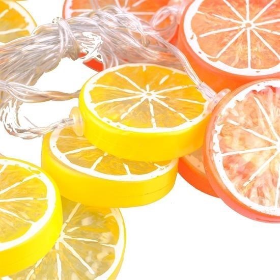 BUFFER® 3 Metre 20li Limon Dilimi Şeklinde Dekoratif Dolama Led Lamba