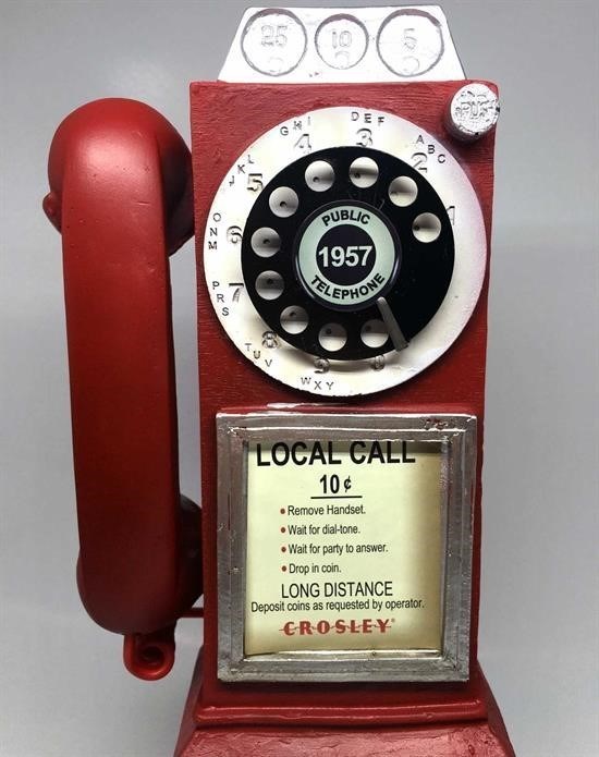 BUFFER® Decotown Biblo Telefon Kulübesi Süs Eşyası Telefon Kulübesi