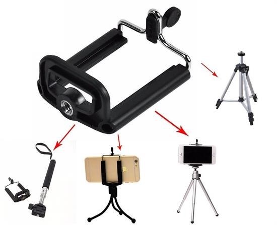 BUFFER® Tripod Bağlantılı Cep Telefonu Tutucu Pratik Kolay Stand Aparat