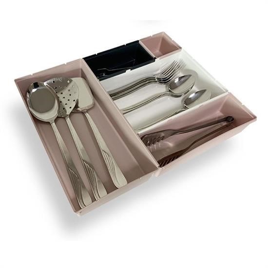 BUFFER® 5 Parça Plastik Derin Çekmece İçi Modüler Düzenleyici  Organizer Tepsi Set