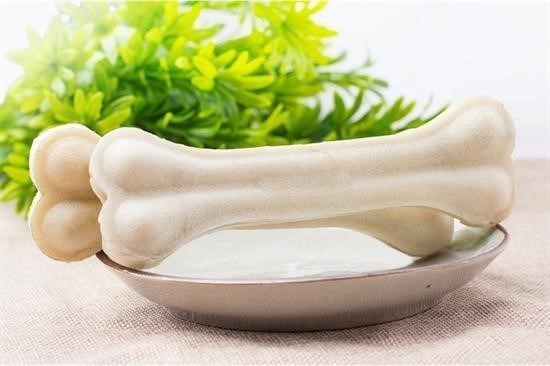 BUFFER® Sütlü Pres Deri Köpek Çiğneti Kemik 27 Cm