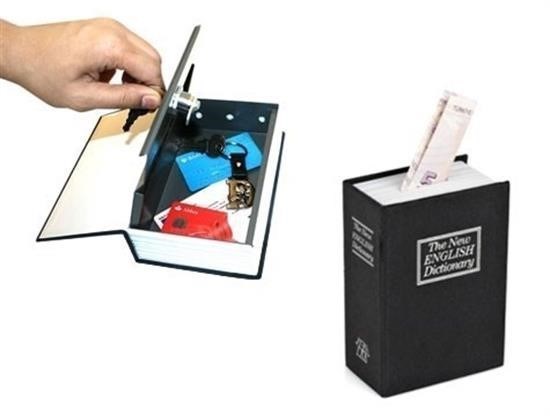 BUFFER® Kitap Görünümlü Mini Gizli Kasa Kumbara