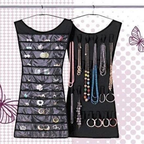 BUFFER® Elbise Şeklinde Takı ve Mücevher Düzenleyici Organizeri Siyah