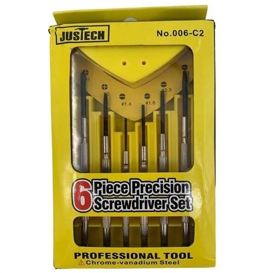 BUFFER® Profesyonel Çelik Gövdeli Döner Başlıklı Telefon Saatçi Tornavida Seti Takımı