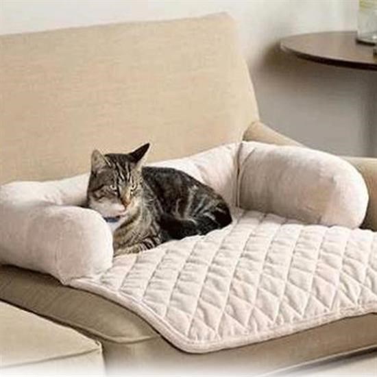 BUFFER®  Beyaz Su Geçirmez Leke Tutmaz Rahat Evcil Hayvan Koltuk Çekyat Örtüsü