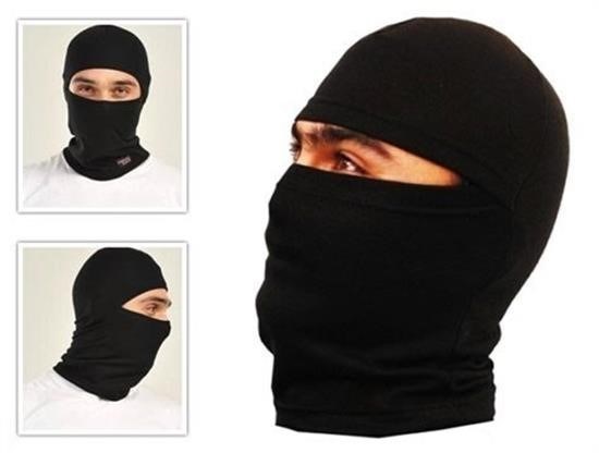 BUFFER® Siyah Renk Termal Antibakteriyel Kumaş Yüz ve Boyun Maskesi