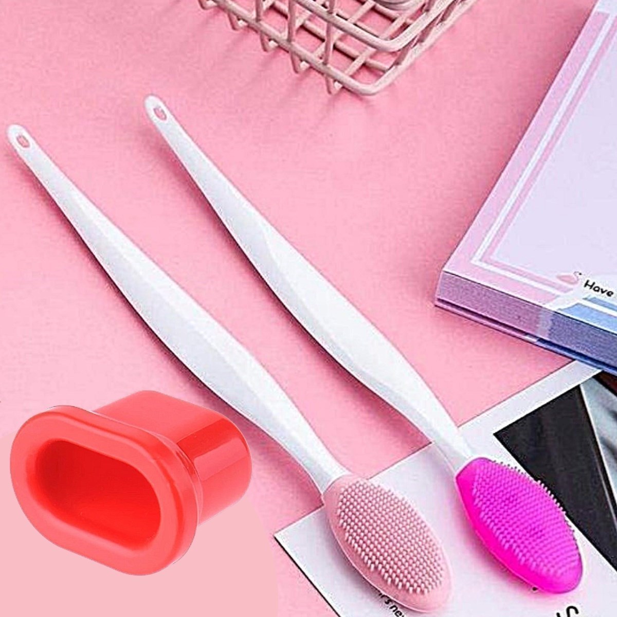 BUFFER® Dudak Fırçası Peeling Etkili Siyah Nokta Temizleyici VeFullips Doğal Dudak Dolgunlaştırıcı 