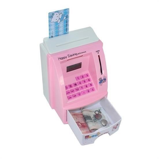 BUFFER® Renkli ATM Şeklinde Kartlı Para Biriktirme Kumbarası ve Kasası