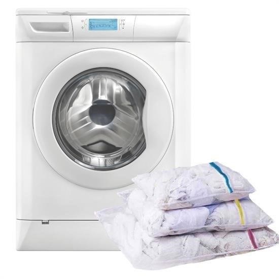 BUFFER® 3 Adet Çamaşır Yıkama Filesi Renkli Fermuarlı 3 Boy