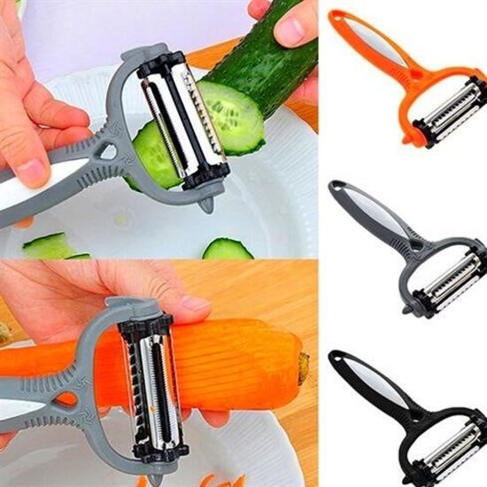 BUFFER® 3 Başlıklı Paslanmaz Çelik Kabuk Soyacağı Jülyen Doğrayıcı Bıçak