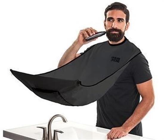 BUFFER® Pratik Evde Saç Sakal Traş Önlüğü, Sakal Kesme Örtüsü Traş Önlüğü