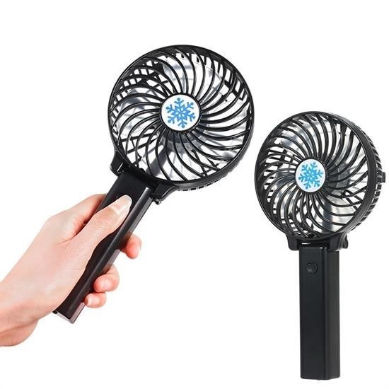 BUFFER® Mini USB Katlanır Taşınabilir El Fanı Siyah