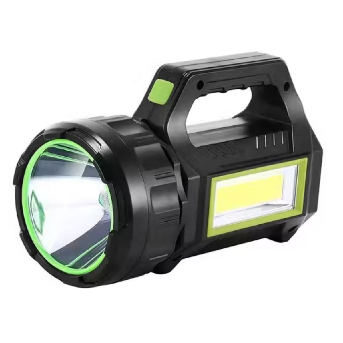 Home Rechargeable LED Flashlight 10W Portable Emergency Lamp USB Rechargeable & Side COB Light