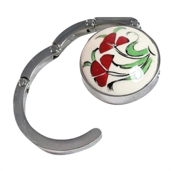 BUFFER® Decorative Patterned Table Edge Bag Hanger Apparatus Tool Hanger