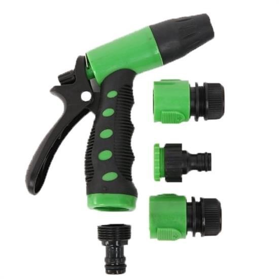 caselka® 2 Fonksiyonlu 5li Bahçe Tarla Otomatik Sulama Tabancası Seti Hortum Bağlantısı Aparatı