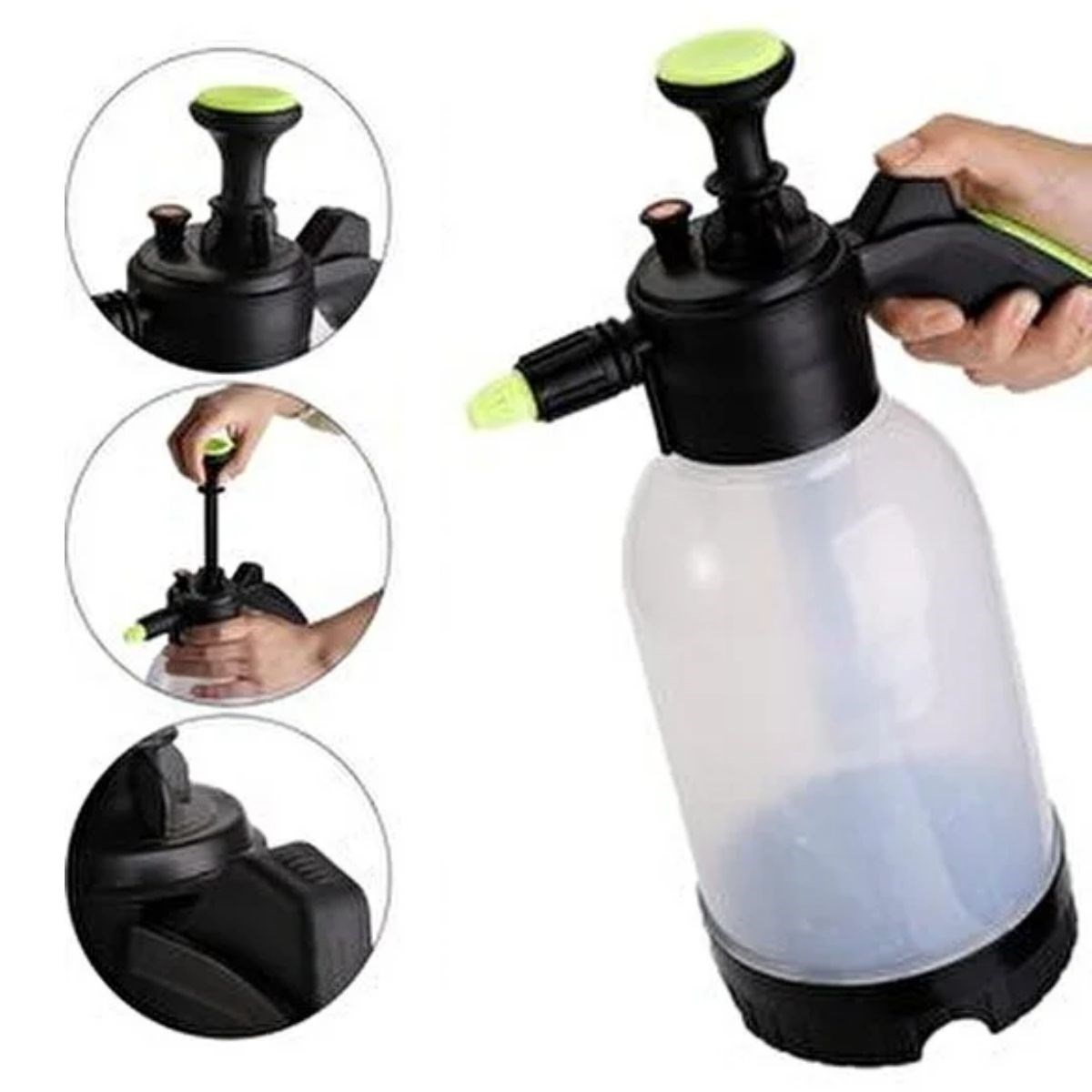 Ürün Gezgini® 2 Başlıklı Oto Köpük, Su Püskürtme ve Bitki Bakım Sulama Aleti Oto Yıkama Spreyi 2 Litre