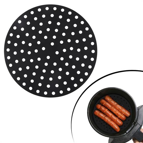  BUFFER® Renkli Isıya Dayanıklı Yıkanılabilir Silikon Fırın Ve Airfryer Yuvarlak Pişirme Matı 20 Cm