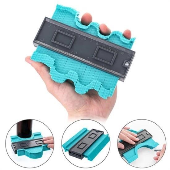 Ürün Gezgini® Çok Fonksiyonlu Plastik Kontur Ölçüm Cihazı Ahşap Fayans Şekillendirme Kalıbı