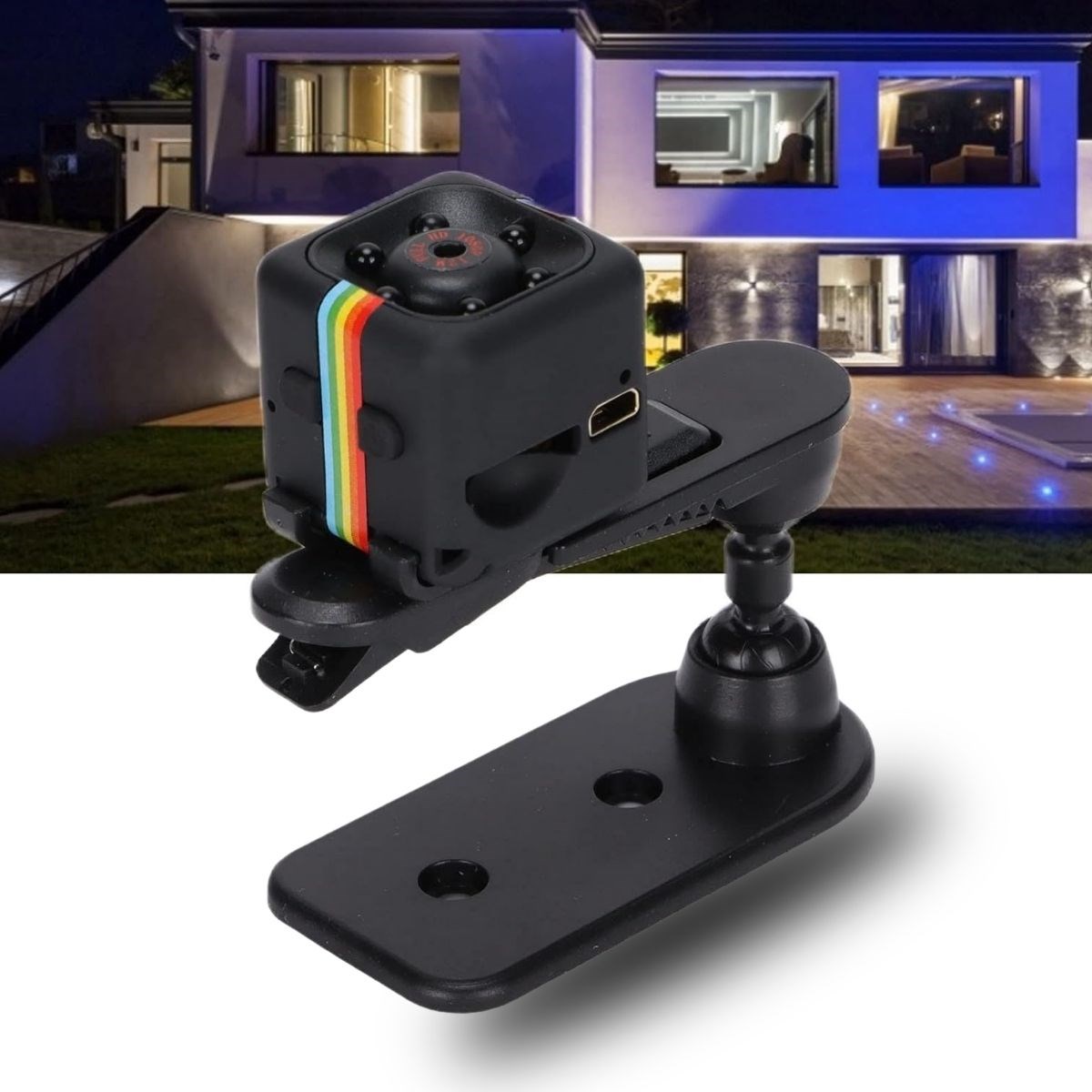 caselka® Mini Boy Küp Tipi Gece Görüşlü HD Kaliteli Güvenlik Kamerası