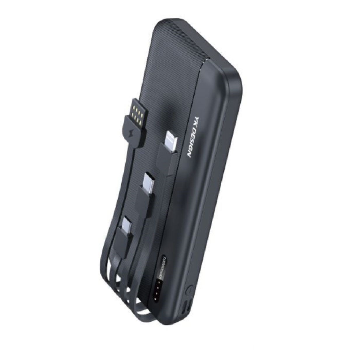 caselka® 10000 mAh Micro Type-C USB Lightning 4 Kablolu Hızlı Kablosuz Şarj Powerbank