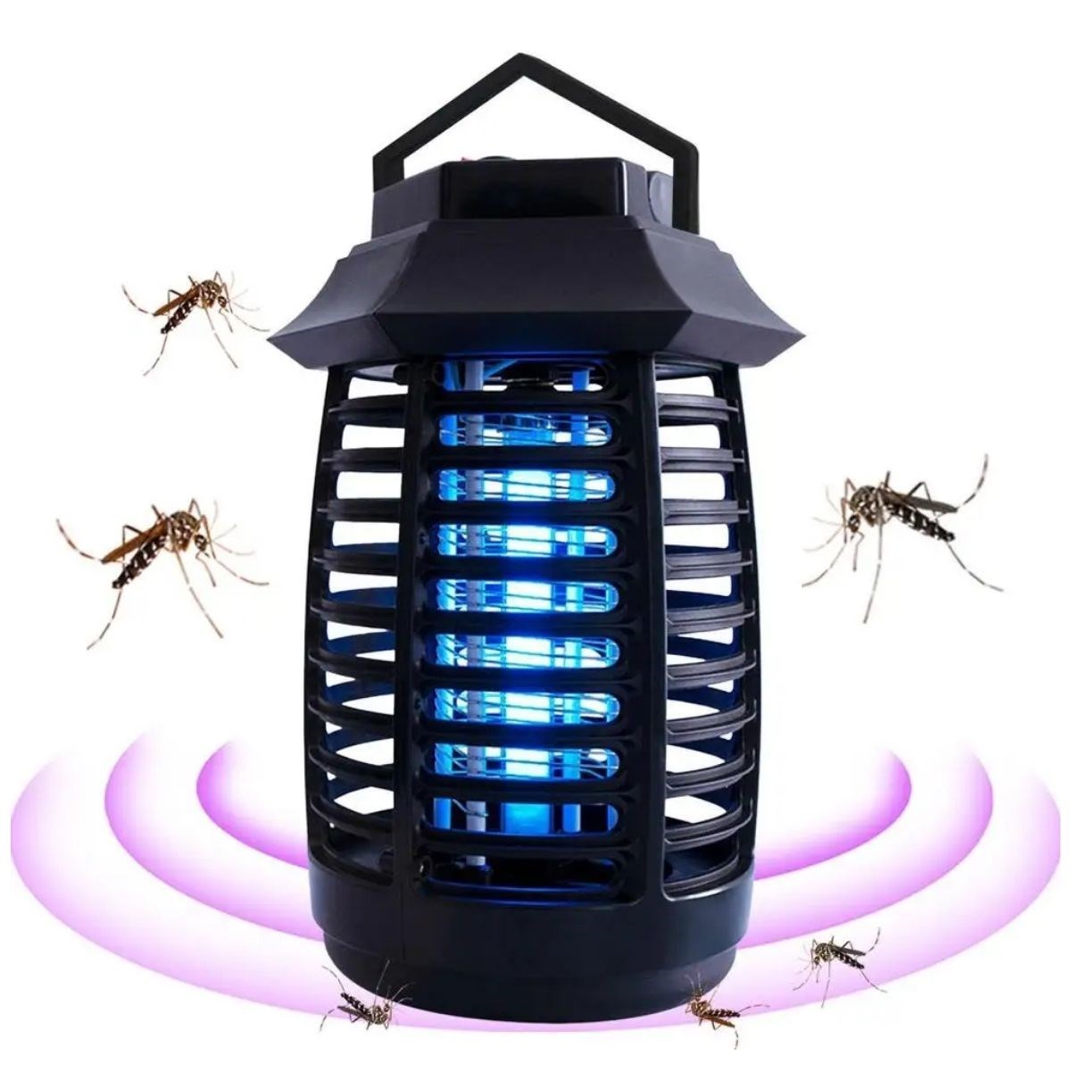 Home Led Fly Machine With Retention And Vine Handle 2W Fly Kiss UV Purple Light Apparatus