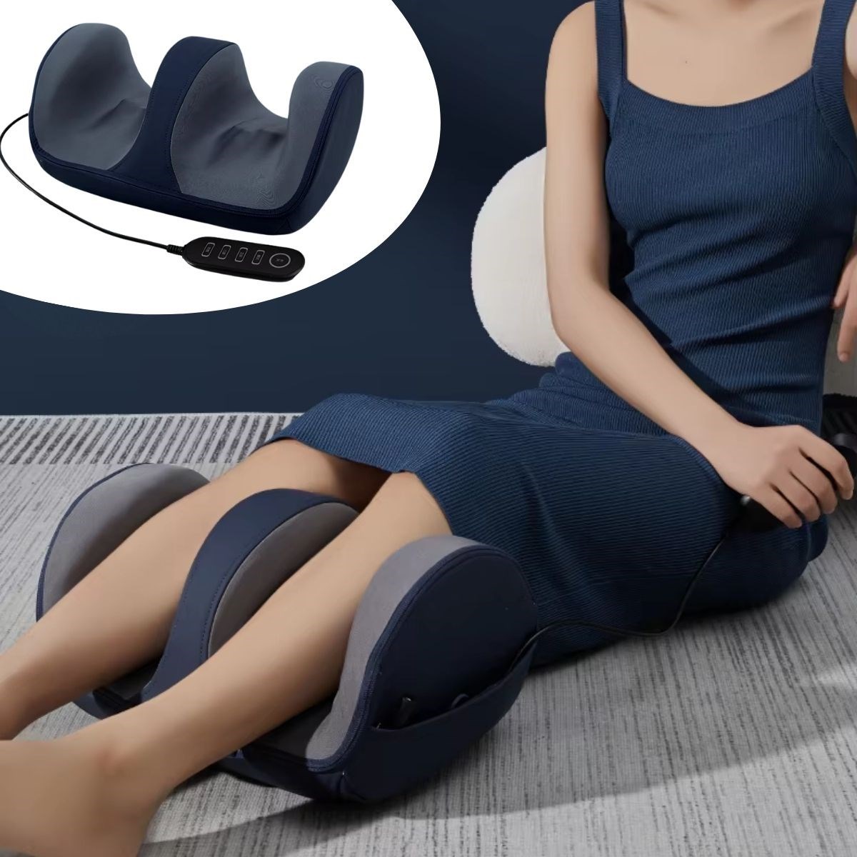 caselka® Ayak,Baldır ve Bilekler İçin Rahatlatıcı Kumandalı Masaj Aleti