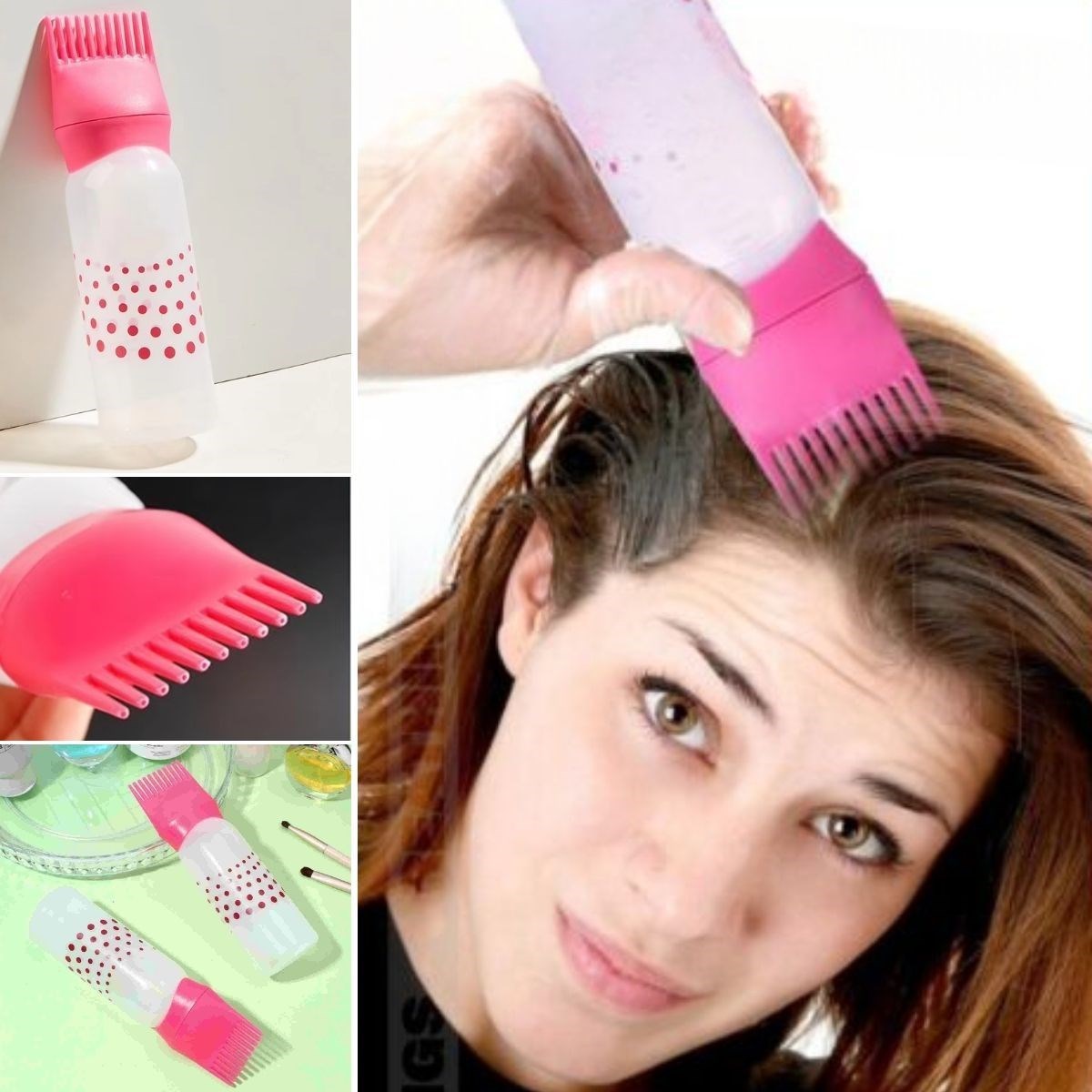 caselka® Saç Boyama Aparatı Taraklı Saç Bakımı Krem Saç Yağı Uygulama Aparatı