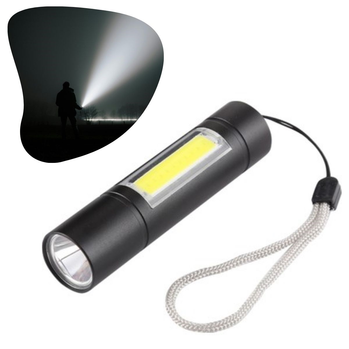 caselka® Solar Kutulu Mini El Feneri – Taşınabilir LED Kamp ve Acil Durum El Lambası